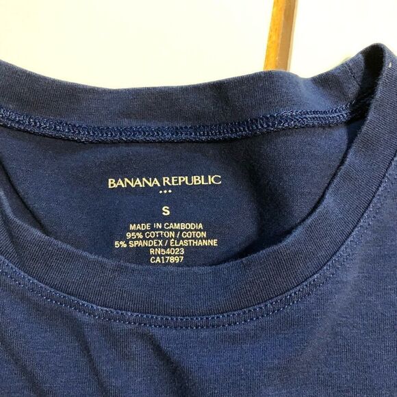 Banana Republic Blue Short Sleeve T-Shirt - Picture 5 of 6